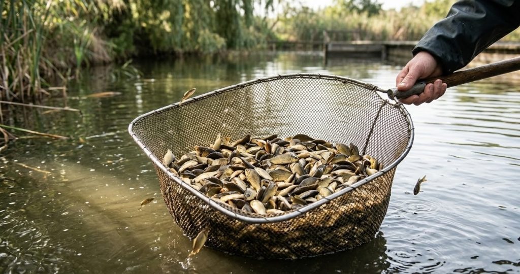 Narybek lub lipcówka karpia pełnołuskiego