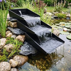 Kaskada Wodna do Oczka XL – Zestaw Modułowy 3 Elementy 23×25 cm